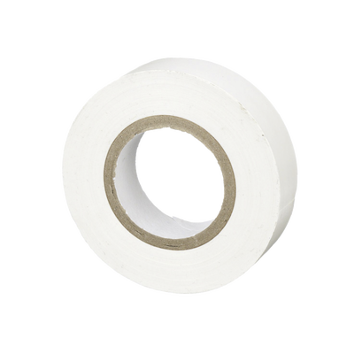 Cinta Eléctrica STRONGHOLD para Aislar, de PVC, Uso General Reparación y Mantenimiento, Grosor de 0.18mm (7 mil), Ancho de 19mm, y 20.12m de Largo, Color Blanco