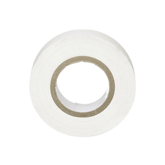 Cinta Eléctrica STRONGHOLD para Aislar, de PVC, Uso General Reparación y Mantenimiento, Grosor de 0.18mm (7 mil), Ancho de 19mm, y 20.12m de Largo, Color Blanco