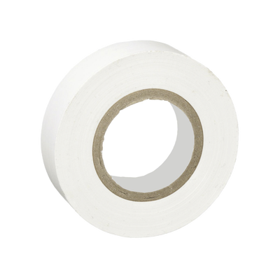 Cinta Eléctrica STRONGHOLD para Aislar, de PVC, Uso General Reparación y Mantenimiento, Grosor de 0.18mm (7 mil), Ancho de 19mm, y 20.12m de Largo, Color Blanco