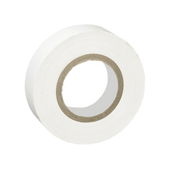 Cinta Eléctrica STRONGHOLD para Aislar, de PVC, Uso General Reparación y Mantenimiento, Grosor de 0.18mm (7 mil), Ancho de 19mm, y 20.12m de Largo, Color Blanco