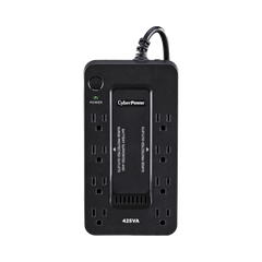 UPS de 425 VA/255 W, Topología Standby, Entrada 120 Vca NEMA 5-15P, Tipo Gabinete Compacto, Con 8 Tomas NEMA 5-15R