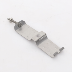 Sujetador de doble click para cable coaxial de 1 1/4"  paquete de 10 piezas.