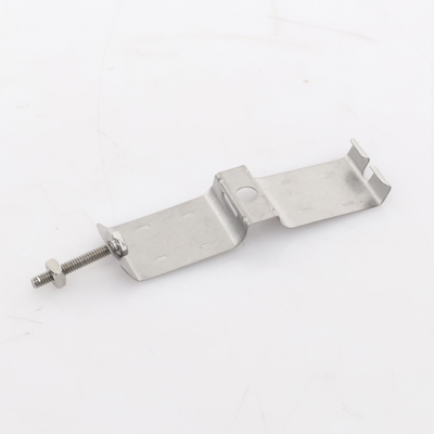 Sujetador de doble click para cable coaxial de 1 1/4"  paquete de 10 piezas.