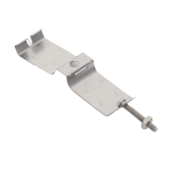 Sujetador de doble click para cable coaxial de 1 1/4"  paquete de 10 piezas.