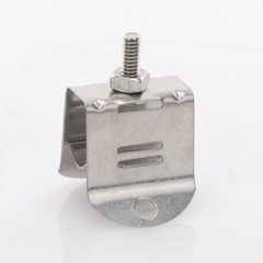 Sujetador de Doble Click para Cable Coaxial de 1/2 Pulgada Paquete de 10 Piezas