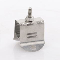 Sujetador de doble click para cable coaxial de 1/2 paquete de 10 piezas.