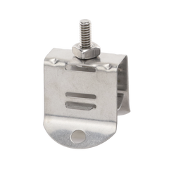 Sujetador de doble click para cable coaxial de 1/2 paquete de 10 piezas.