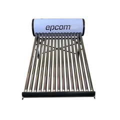 Bóiler Solar de 150L, Baja Presión con 15 Tubos de Vacío de Mayor Resistencia y Termotanque Inoxidable de Grado Alimenticio 150 L Resistentes a Granizo de Hasta 25 mm/ l, Incluye Anodo de Magnesio