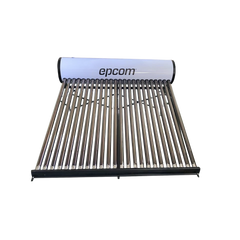 Bóiler Solar de 240L, Baja Presión con 24 Tubos de Vacío de Mayor Resistencia y Termotanque Inoxidable de Grado Alimenticio 240 L Resistentes a Granizo de Hasta 25 mm/ l, Incluye Anodo de Magnesio