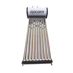 Bóiler Solar de 90L, Baja Presión con 9 Tubos de Vacío de Mayor Resistencia y Termotanque Inoxidable de Grado Alimenticio, Resistentes a Granizo de Hasta 25 mm/ l , Incluye Anodo de Magnesio