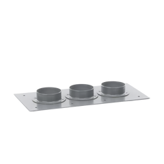 Placa Pasamuros con Capacidad de 3 Botas de 4