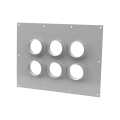 Placa Pasamuro con Capacidad de 6 Botas de 4