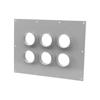 Placa Pasamuro Con Capacidad de 6 Botas de 4"