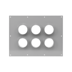 Placa Pasamuro Con Capacidad de 6 Botas de 4"
