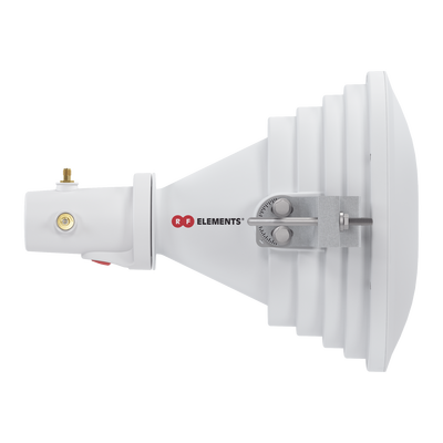 Antena Sectorial Asimétrica Starter Horn de 45º, 5150 - 5950 MHz, ganancia de 17 dBi, conexión directa con radios IS-5AC, PS-5AC y IS-M5, conexión RP-SMA
