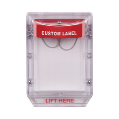 Cubierta Protectora de Policarbonato Serie Stopper IIÆ, Con Bocina, Sin Espaciador, Montaje Empotrado, Etiqueta Personalizada