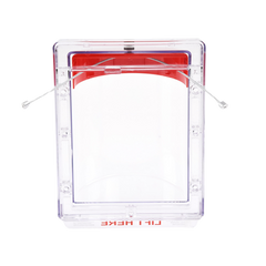 Cubierta Protectora Serie Stopper II® De Policarbonato Super Resistente, Montaje Empotrado, Texto En Inglés, Sin Bocina