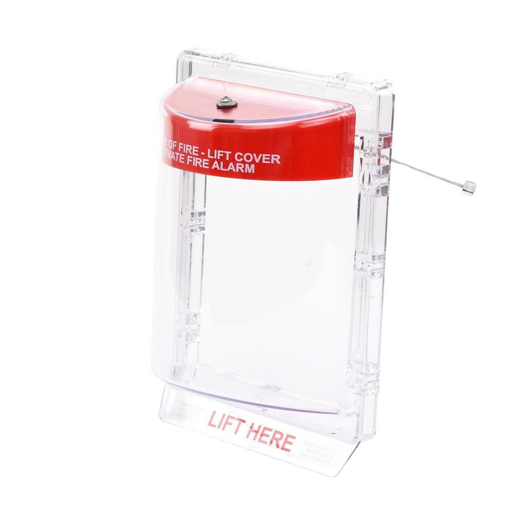Cubierta Protectora Serie Stopper IIÆ De Policarbonato Super Resistente, Montaje Empotrado, Texto En Inglés, Sin Bocina