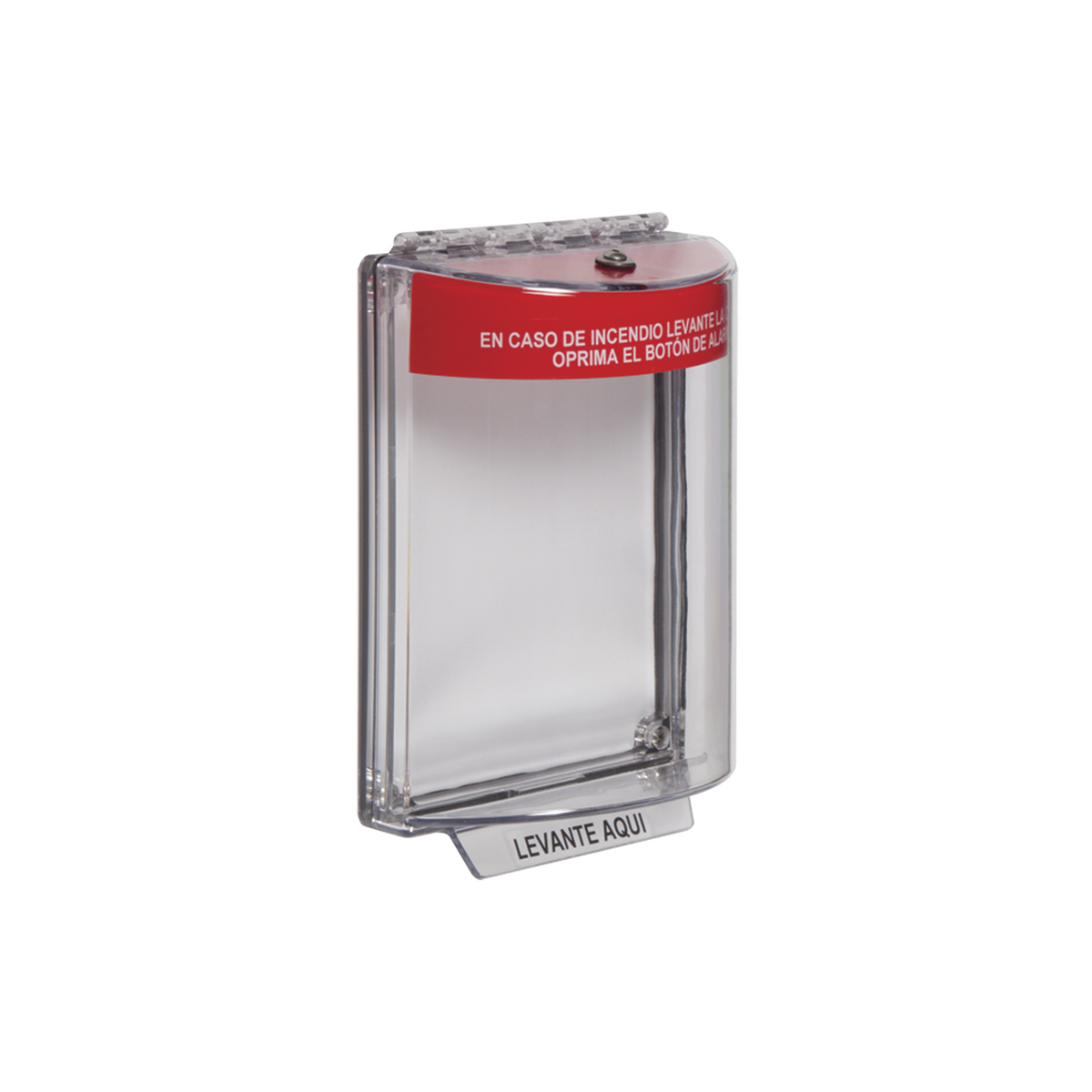 Cubierta Transparente Serie Universal Stopper®, Texto De Incendio En Español