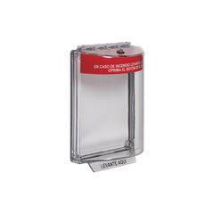 Cubierta Transparente Serie Universal Stopper®, Texto De Incendio En Español