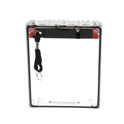 Cubierta Universal Transparente, de Bajo Perfil, Texto de Incendio en Español, Notificación Audible y Visible