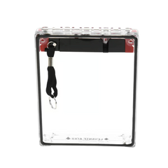 Cubierta Universal Transparente, de Bajo Perfil, Texto de Incendio en Español, Notificación Audible y Visible