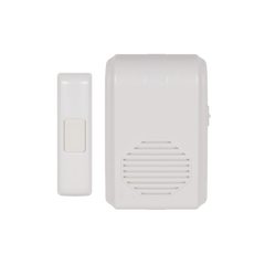 Timbre Inalámbrico Para Puerta Con 10 Tonos, Hasta 150m Linea de Vista, Con Receptor Inalámbrico Incluido, 110Vca