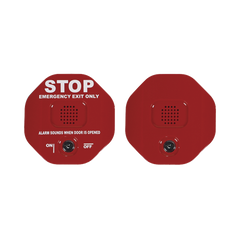 Alarma de puerta multifunción Exit Stopper® para una puerta con bocina remota