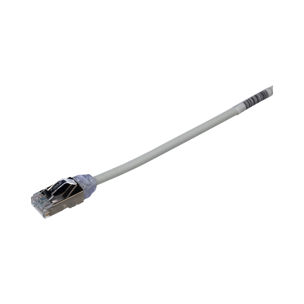 Patch Cord Cat6A, Diametro Reducido 28 AWG, Blindado S/FTP, CM/LS0H, 15 Metros (49.21 Pies), Color Gris