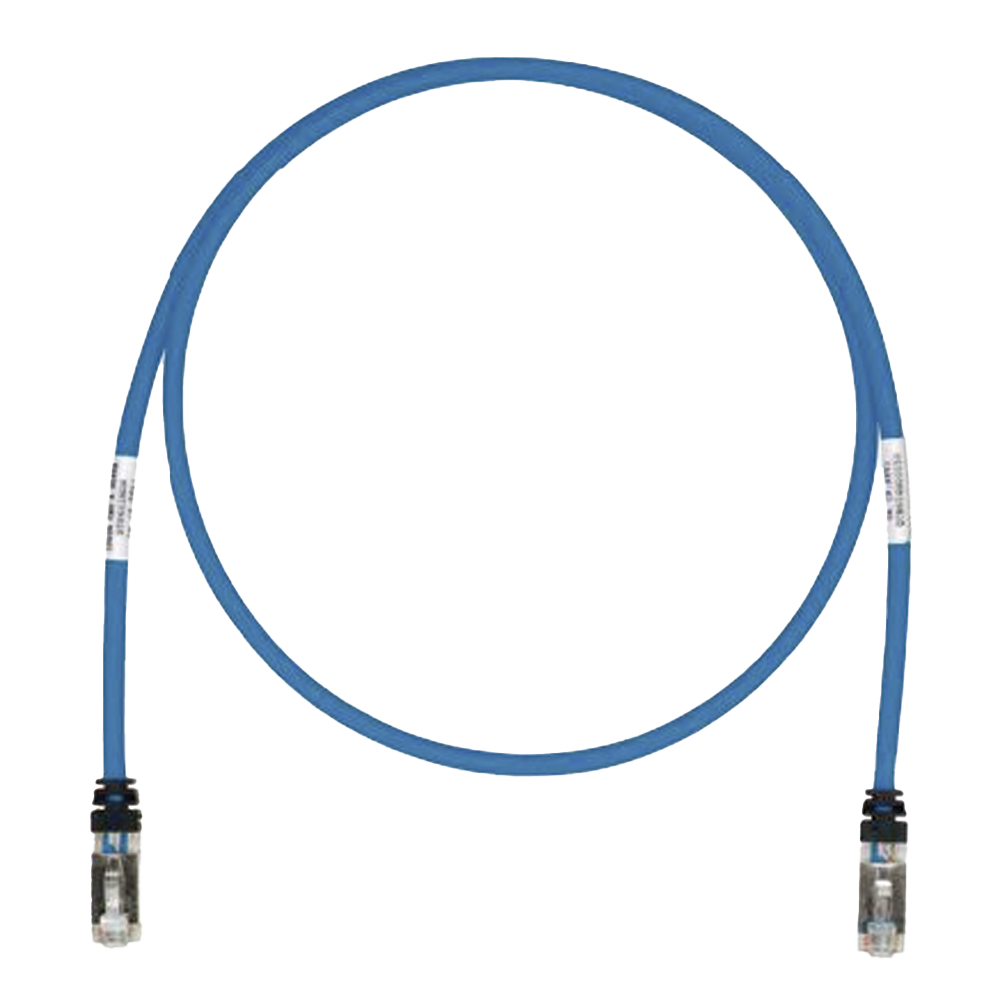 Patch Cord Cat6A, Blindado S/FTP, CM/LS0H, 2 Metros (6.56 Pies), Color Azul