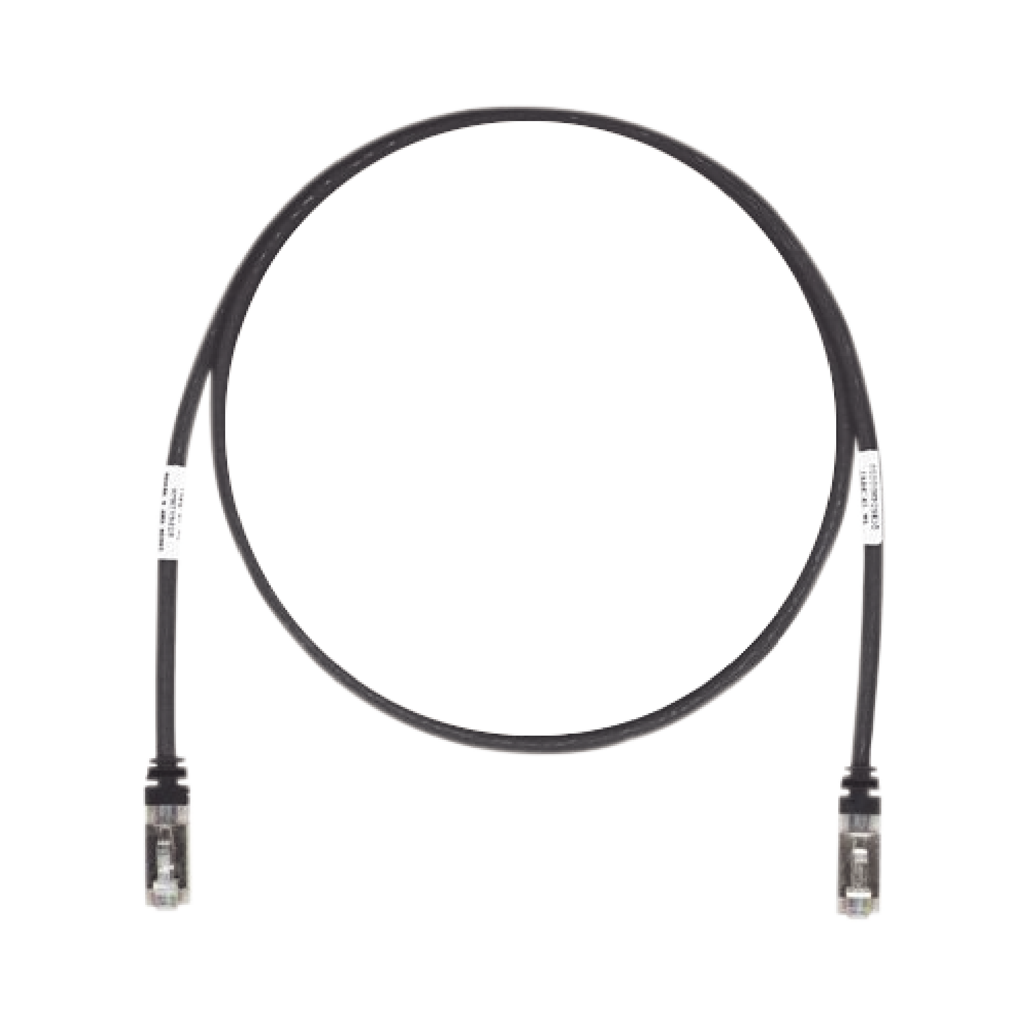 Patch Cord Cat6A, Blindado S/FTP, CM/LS0H, 2.13 Metros (7 Pies), Color Negro