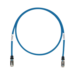 Patch Cord Cat6A, Blindado S/FTP, CM/LS0H, 2.13 Metros (7 Pies), Color Azul