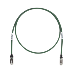 Patch Cord Cat6A, Blindado S/FTP, CM/LS0H, 2.13 Metros (7 Pies), Color Verde