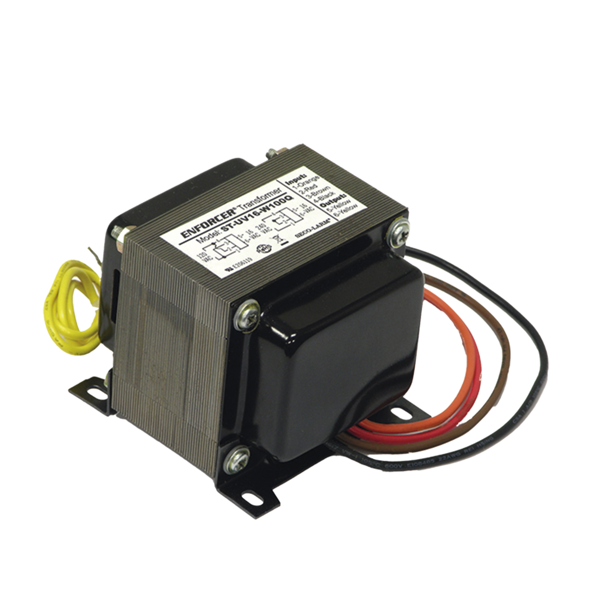 Transformador de Marco Abierto / Salida 16 VCA / 100 W / Entrada 120 o 240 VCA 50/60 Hz