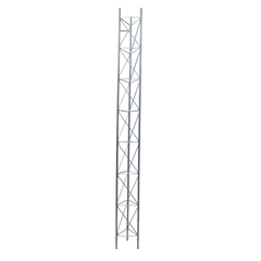 Tramo de Torre Arriostrada de 3m x 45cm, Galvanizado por Inmersión, Hasta 60 m de Elevación. Zonas Húmedas.