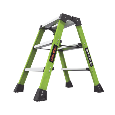 Escalera Plegable 2 Peldaños de Fibra de Vidrio / Tamaño 66 cm ( 2' 2").