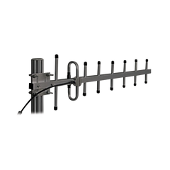 Antena Yagi 360-380 MHz, 10dB Ganancia, 7 Elementos, Anodizada en Negro, 250 Watt, N Hembra.