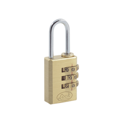 Candado de Latón de Combinación Maletero Programable/ Medida 20 mm / Nivel de seguridad 3 / Discos Programables.