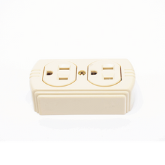 Contacto Dúplex 127 Vca, 15 A Max. Para Sobreponer (Sin perforar la superficie).