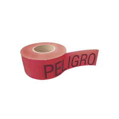 Cinta para barricada "PELIGRO" de 100 m y ancho de 3".