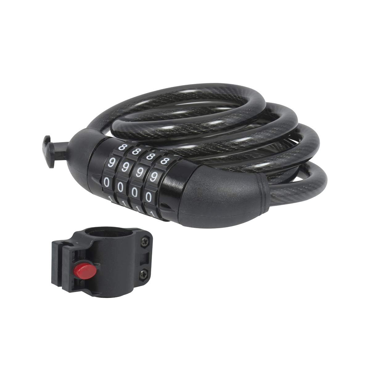Candado de Cable de Combinación/ Longitud 100 cm / Nivel de seguridad 3/ Discos Programables.