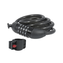 Candado de Cable de Combinación/ Longitud 100 cm / Nivel de seguridad 3/ Discos Programables.