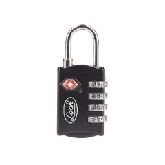 Candado de Combinación Maletero Negro TSA / Medida 30 mm/ / Nivel de seguridad 3 / Discos Programables.