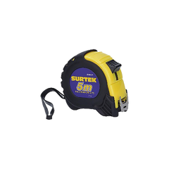 Flexometro anti impacto de 5 metros, cinta ancha con boton de freno.