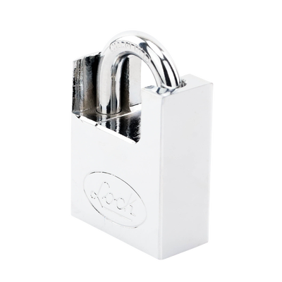 Candado de acero con Guarda Anti Palanca/ Acabado en Cromo Satinado / Doble Cerrojo / Medida 40 mm/ Nivel de seguridad 7/ 4 Llaves Abloy.
