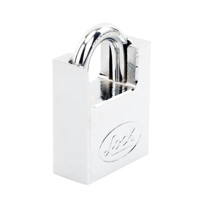 Candado de acero con Guarda Anti Palanca/ Acabado en Cromo Satinado / Doble Cerrojo / Medida 40 mm/ Nivel de seguridad 7/ 4 Llaves Abloy.