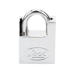 Candado de acero con Guarda Anti Palanca/ Acabado en Cromo Satinado / Doble Cerrojo / Medida 40 mm/ Nivel de seguridad 7/ 4 Llaves Abloy.