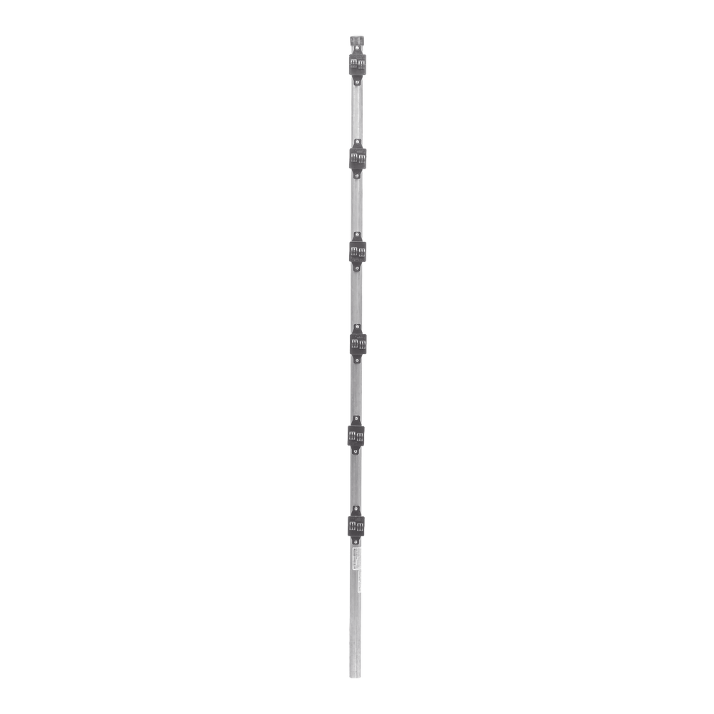 Poste con 6 Aisladores de PASO  para Cerca Electrificada. Tubo Galva. de 1.4m, cal. 18 de 1" Diam. (Sin pintar).