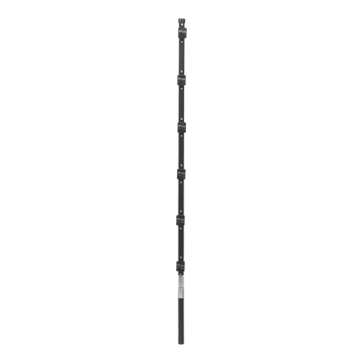 Poste con 6 Aisladores de PASO  para Cerca Electrificada. Tubo Galva. de 1.4m, cal. 18 de 1" Diam. + Pintura Negra.
