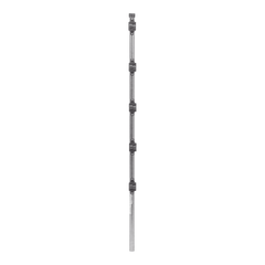 Poste de Paso de 1.2m para Cerca Electrificada.Tubo Galvanizado cal. 18 de 1"Diam. con Tapón y 5 Aisladores Instalados.